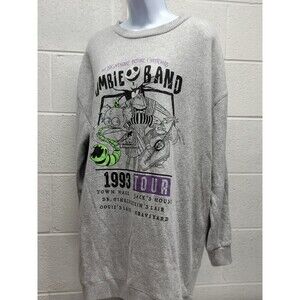 L Disney's NIGHTMARE BEFORE CHRISTMAS Zombie Band 1993 Tour Shirt Sweater